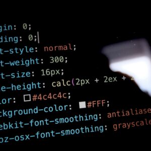 code css sur un écran